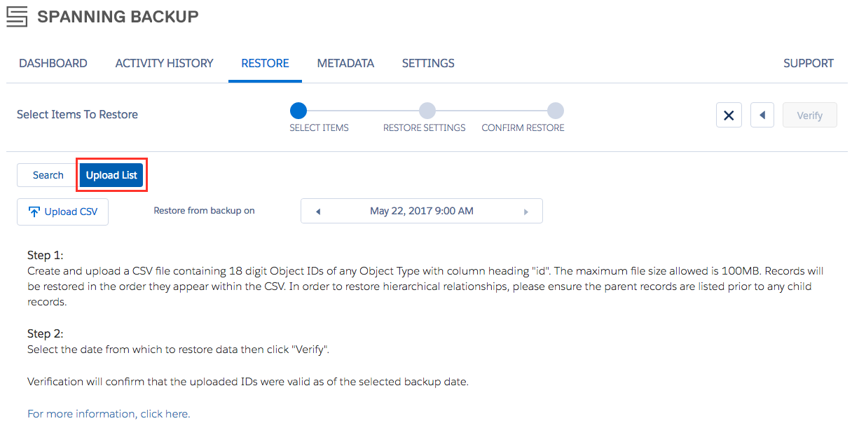 Can I Restore Salesforce Data By Importing A Csv File Spanning 5176